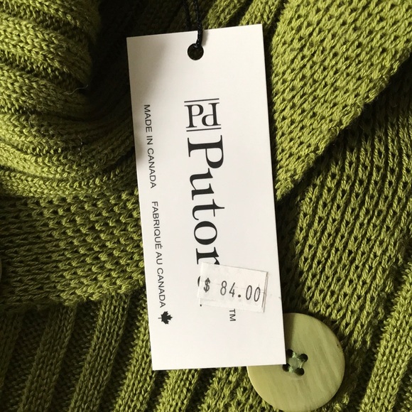 NWT one of a kind sweater w angled button neckline - Picture 7 of 8